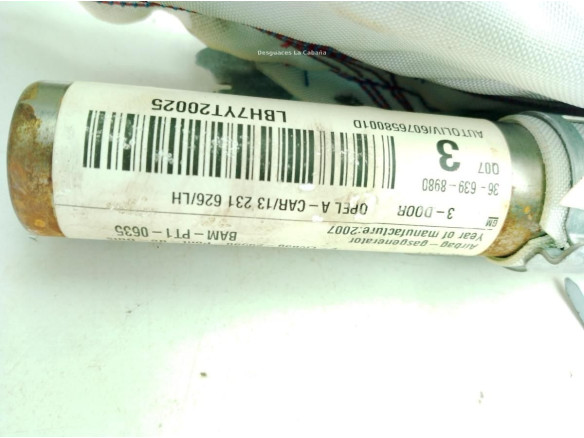 366398980 AIRBAG CORTINA IZQ OPEL ASTRA H GTC (A04)|Desguaces La Cabaña