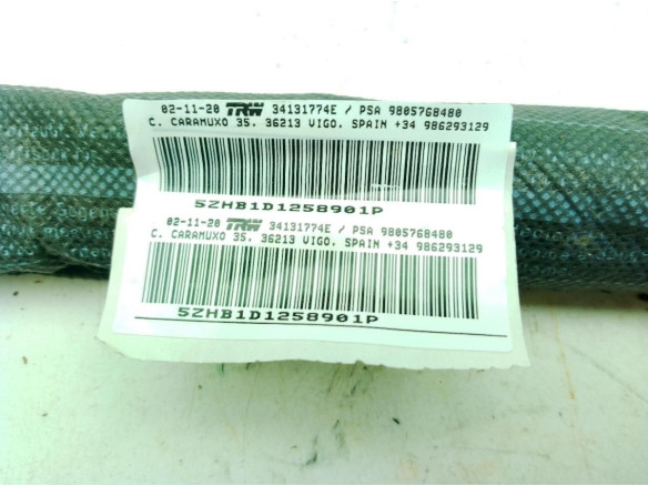 9805768380 AIRBAG CORTINA DER PEUGEOT 308 SW II|Desguaces La Cabaña