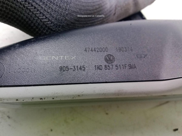 1K0857511F ESPEJO INTERIOR VW TOURAN (1T3)|Desguaces La Cabaña