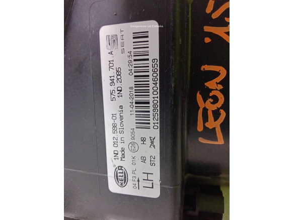 575941701A NIEBLA DEL DER SEAT LEON (5F1)|Desguaces La Cabaña