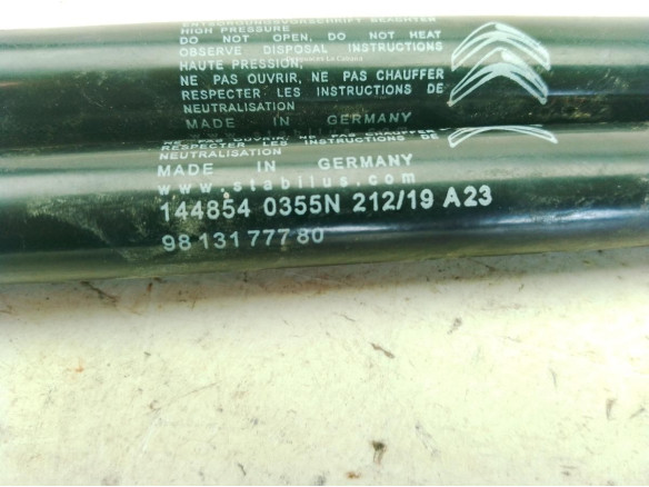 9813177780 AMORTIGUADOR PORTON / TAPA MALETA CITROEN C3 III (SX)|Desguaces La Cabaña