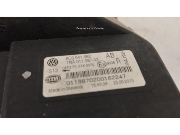 6C0941662AB NIEBLA DEL DER VW POLO (6R1, 6C1)|Desguaces La Cabaña