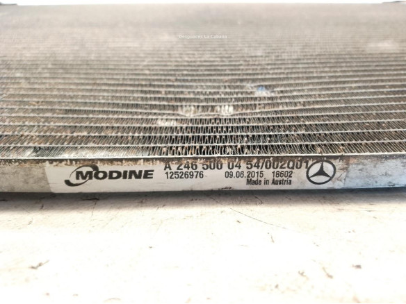 A2465000454 RADIADOR AIRE ACONDICIONADO MERCEDES BENZ CLASE B (W246, W242)|Desguaces La Cabaña