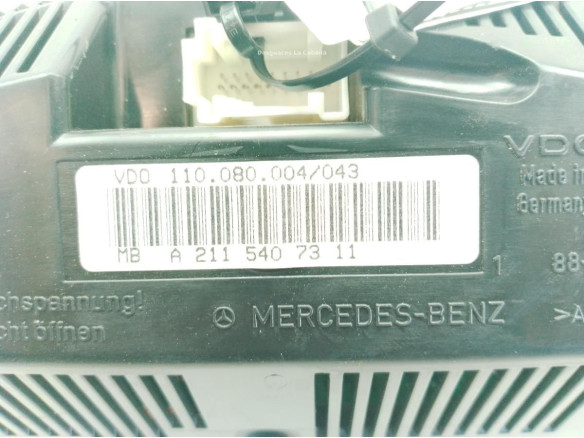 89652823 CUADRO INSTRUMENTOS MERCEDES BENZ CLASE E (W211)|Desguaces La Cabaña