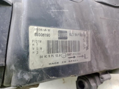 6L1941005A FARO IZQUIERDO SEAT IBIZA III (6L1)|Desguaces La Cabaña