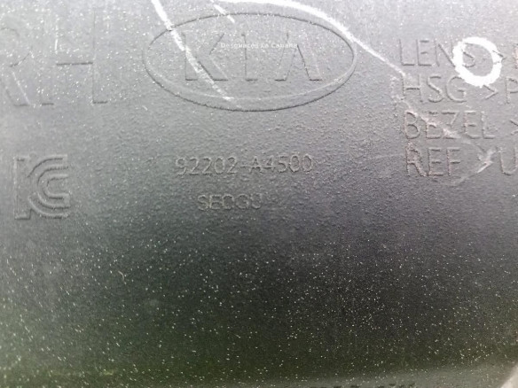 92202A4500  NIEBLA DEL DER KIA CARENS IV|Desguaces La Cabaña
