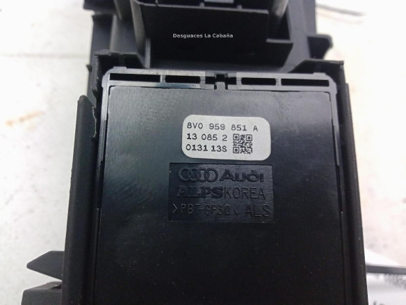 8V0959851A MANDO ELEVALUNAS PUERTA LAT DEL IZQ AUDI A3 Sportback (8VA, 8VF)|Desguaces La Cabaña