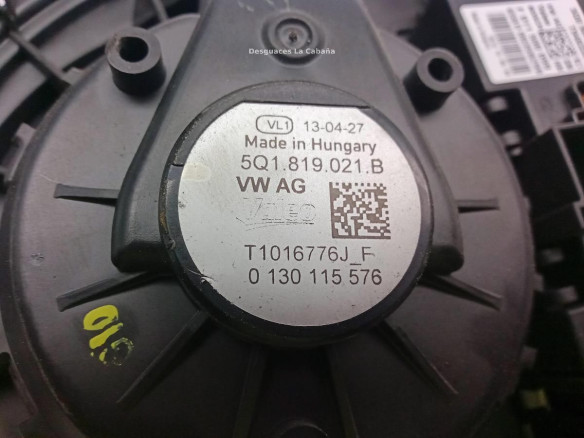 5Q0907521D MOTOR CALEFACCION AUDI A3 Sportback (8VA, 8VF)|Desguaces La Cabaña