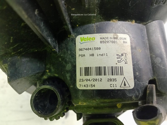 9674041580 NIEBLA DEL DER PEUGEOT 308 (4A_, 4C_)|Desguaces La Cabaña