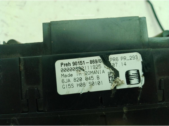 6JA820045B MANDO CALEFACCION SEAT TOLEDO IV (KG3)|Desguaces La Cabaña