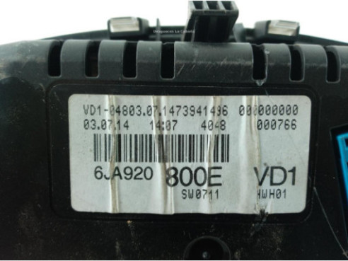 6JA920800EVD1 CUADRO INSTRUMENTOS SEAT TOLEDO IV (KG3)|Desguaces La Cabaña