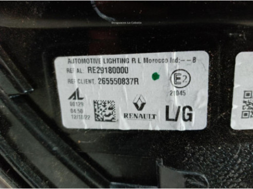 265550837R PILOTO TRA IZQ EXT RENAULT AUSTRAL|Desguaces La Cabaña