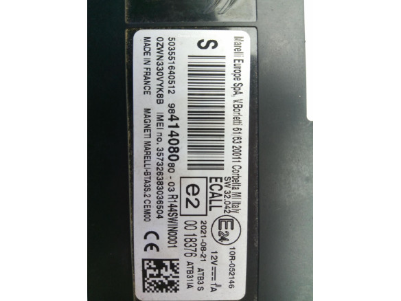 9841408080 MODULO ELECTRONICO 7 PEUGEOT 3008 SUV (M_)|Desguaces La Cabaña