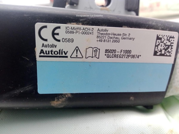 85020F1000 AIRBAG CORTINA DER KIA SPORTAGE (QL)|Desguaces La Cabaña