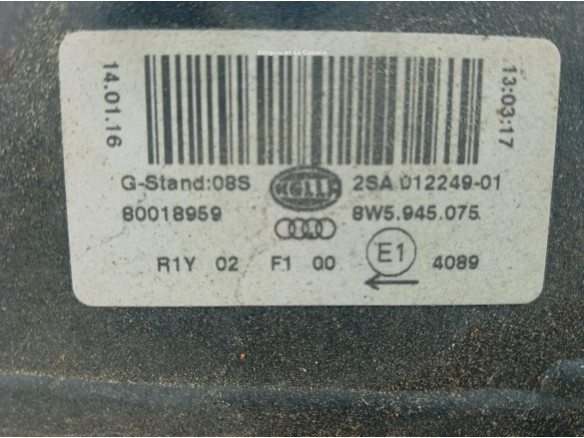 8W5945075 PILOTO TRA IZQ INT AUDI A4 (8W2, B9)|Desguaces La Cabaña