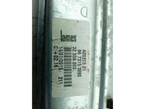 9673153880 ELEVALUNAS PUERTA LAT TRA DER PEUGEOT 208|Desguaces La Cabaña