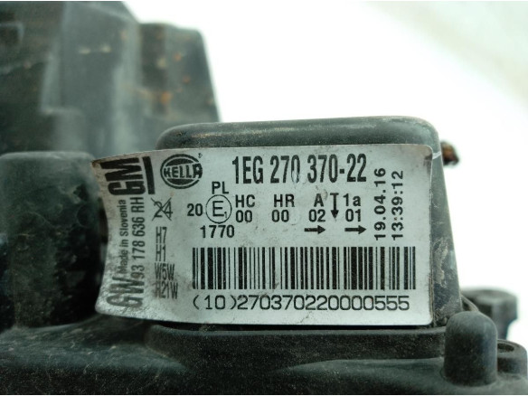 1EG27037022 FARO DERECHO OPEL ASTRA H GTC (A04)|Desguaces La Cabaña