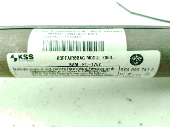 5C6880741A AIRBAG CORTINA IZQ VW JETTA IV (162, 163)|Desguaces La Cabaña