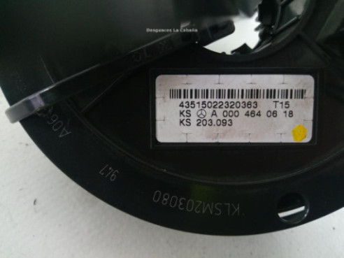 A0004640618, CARRETE AIRBAG MERCEDES BENZ CLK (C209)|Desguaces La Cabaña