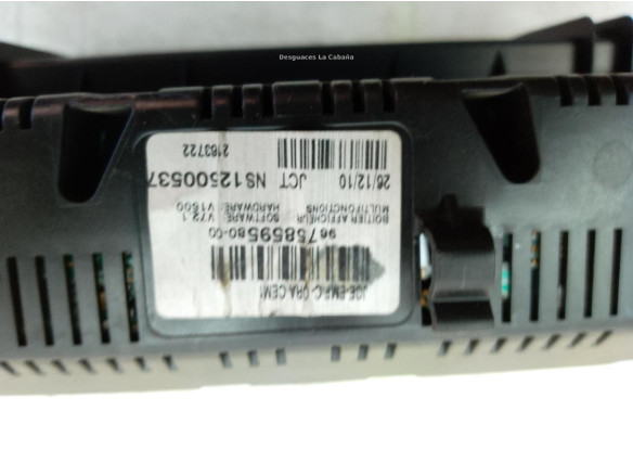 967585958000 DISPLAY FIAT SCUDO Furgón (270_, 272_)|Desguaces La Cabaña