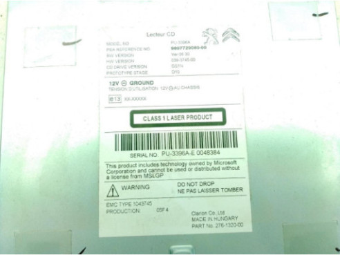 980772908000 MODULO ELECTRONICO 9 PEUGEOT 508 SW|Desguaces La Cabaña