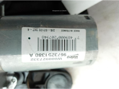9673251380 MOTOR LIMPIAPARABRISAS TRA PEUGEOT 208|Desguaces La Cabaña
