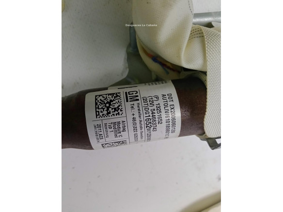 13251652 AIRBAG CORTINA DER CHEVROLET CRUZE (J300)|Desguaces La Cabaña
