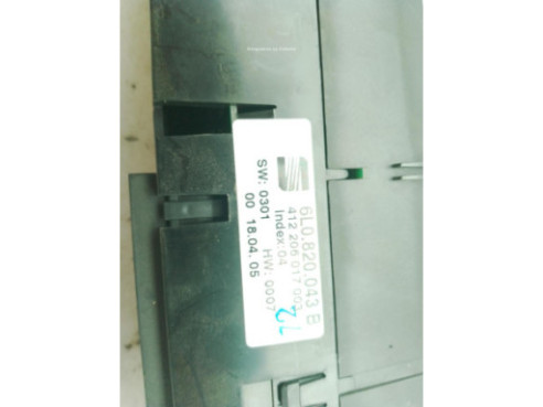 6L0820043B MANDO CLIMA SEAT IBIZA III (6L1)|Desguaces La Cabaña