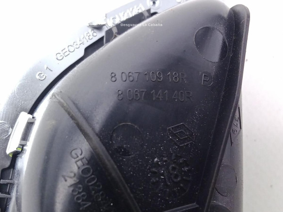 806710918R MANILLA PUERTA LAT TRA IZQ INT RENAULT GRAND SCENIC IV (R9_)|Desguaces La Cabaña