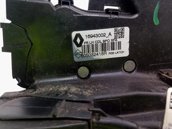 805032418R CERRADURA PUERTA LAT DEL IZQ RENAULT GRAND SCENIC IV (R9_)|Desguaces La Cabaña