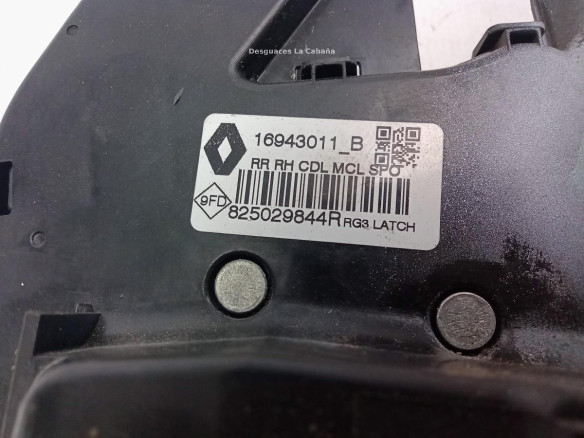 825029844R CERRADURA PUERTA LAT TRA DER RENAULT GRAND SCENIC IV (R9_)|Desguaces La Cabaña