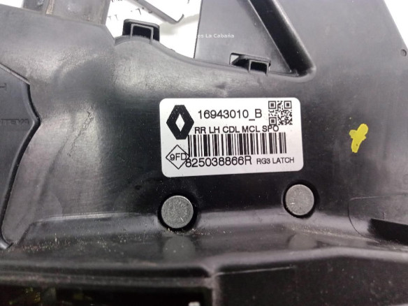 8250038866R CERRADURA PUERTA LAT TRA IZQ RENAULT GRAND SCENIC IV (R9_)|Desguaces La Cabaña