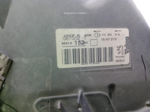 9641615280 FARO DERECHO PEUGEOT 307 Break (3E)|Desguaces La Cabaña