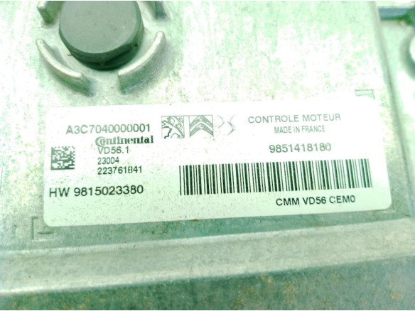 9851418180 CENTRALITA MOTOR OPEL GRANDLAND X (A18)|Desguaces La Cabaña