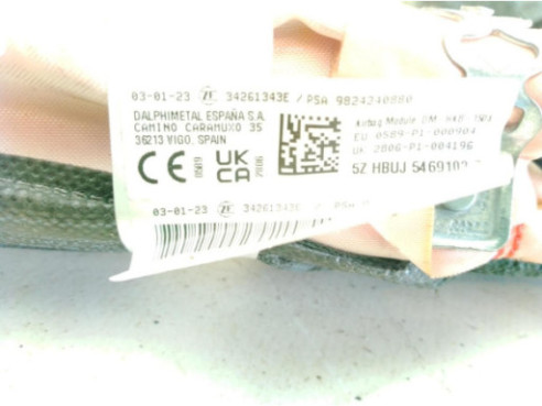 9824240880 AIRBAG CORTINA IZQ OPEL GRANDLAND X (A18)|Desguaces La Cabaña