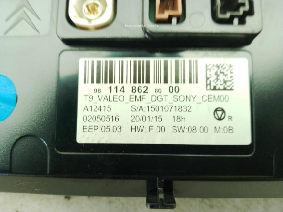 9811486280 NAVEGADOR PEUGEOT 308 SW II|Desguaces La Cabaña