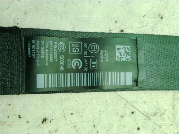 96777230XX CINTURON TRA IZQ PEUGEOT 308 SW II|Desguaces La Cabaña