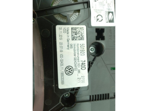 5G1920740D CUADRO INSTRUMENTOS VW GOLF VII (5G1, BQ1, BE1, BE2)|Desguaces La Cabaña