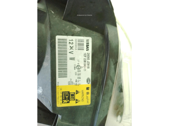 26060JD91B FARO IZQUIERDO NISSAN QASHQAI / QASHQAI +2 I (J10, JJ10)|Desguaces La Cabaña