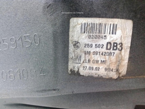 259502CD3 ESPEJO DER OPEL ASTRA G Sedán (T98)|Desguaces La Cabaña