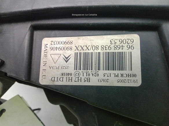 89009406 FARO DERECHO CITROEN C4 I (LC_)|Desguaces La Cabaña