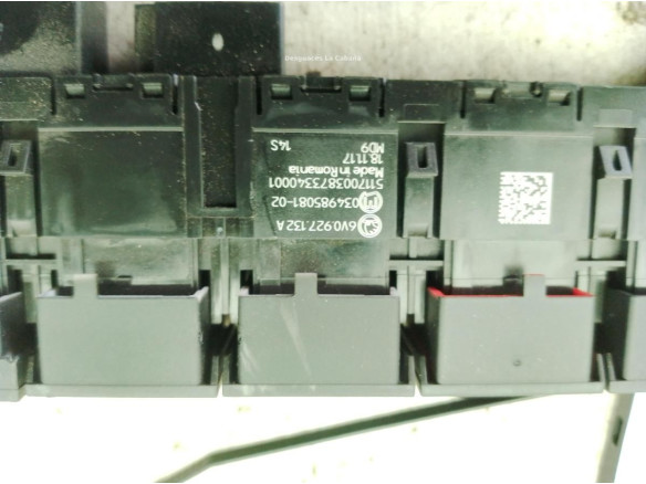 6V0927132A INTERRUPTOR WARNING SKODA FABIA III (NJ3)|Desguaces La Cabaña