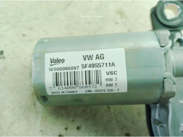 5F4955711A MOTOR LIMPIAPARABRISAS TRA SKODA FABIA III (NJ3)|Desguaces La Cabaña