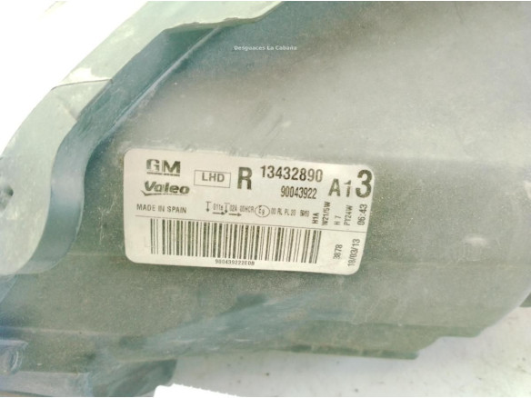 13432890 FARO DERECHO OPEL CORSA D (S07)|Desguaces La Cabaña