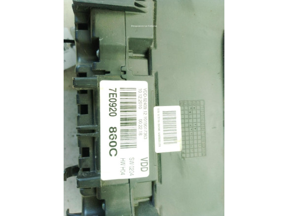 7E0920860G CUADRO INSTRUMENTOS VW TRANSPORTER V Caja/Chasis (7JD, 7JE, 7JL, 7JY, 7JZ, 7FD, 7FE|Desguaces La Cabaña