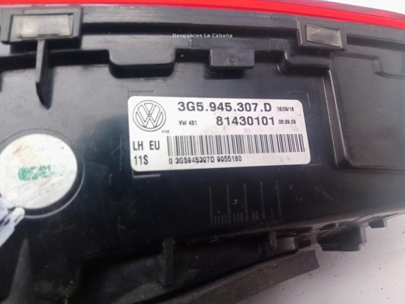 3G5945307D PILOTO TRA IZQ INT VW PASSAT (3G2)|Desguaces La Cabaña