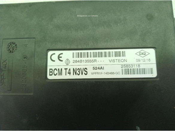 284B13555R MODULO ELECTRONICO 3 RENAULT CAPTUR (J5_, H5_)|Desguaces La Cabaña