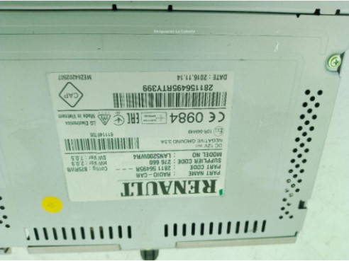 281156495R MODULO RADIO RENAULT CAPTUR (J5_, H5_)|Desguaces La Cabaña