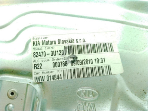824703U120 ELEVALUNAS PUERTA LAT DEL IZQ KIA SPORTAGE (SL)|Desguaces La Cabaña
