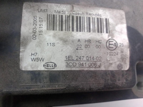 3C0941006J FARO DERECHO VW PASSAT (3C2)|Desguaces La Cabaña